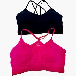Sports Bras Smooth Fit Removable Pads Lot of 2 Sz XL